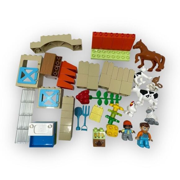 Lego Duplo Caring for Animals at the Farm 10416 Set Incomplete 67/74 Pieces - Picture 1 of 7
